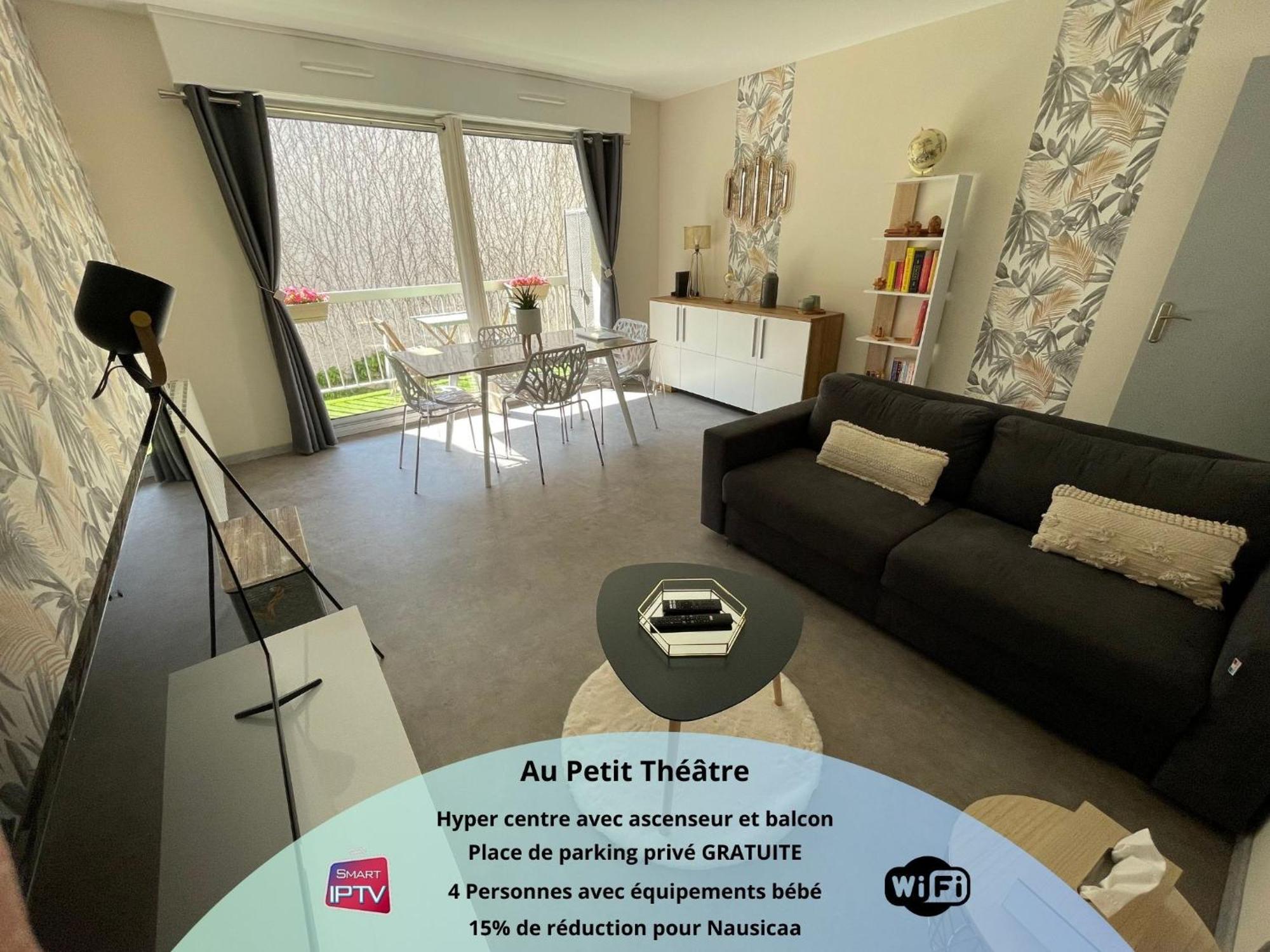 בולון-סור-מאר Au Petit Theatre, Appartement Cosy En Hyper Centre מראה חיצוני תמונה